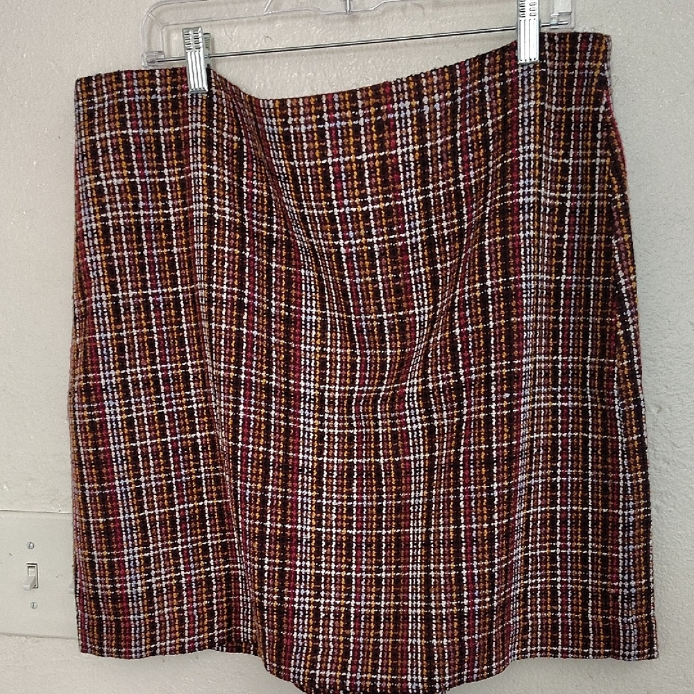 LOFT Red and Black Pencil Skirt Knee-Length Work LEGALLY BLONDE, VALLEY GIRL FUN